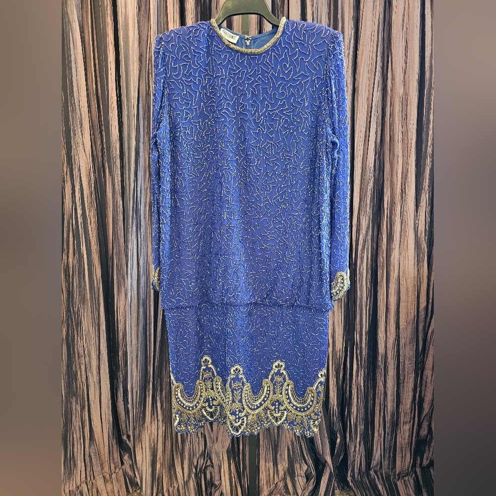 Brilliante by JA. Sz. XL. Blue & Silver.